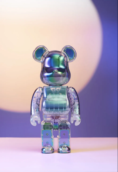 圖片 BE@RBRICK Audio 400% 藍牙音響，透明炫彩水晶、透黑炫彩極光、珍珠炫白幻影 三色可選