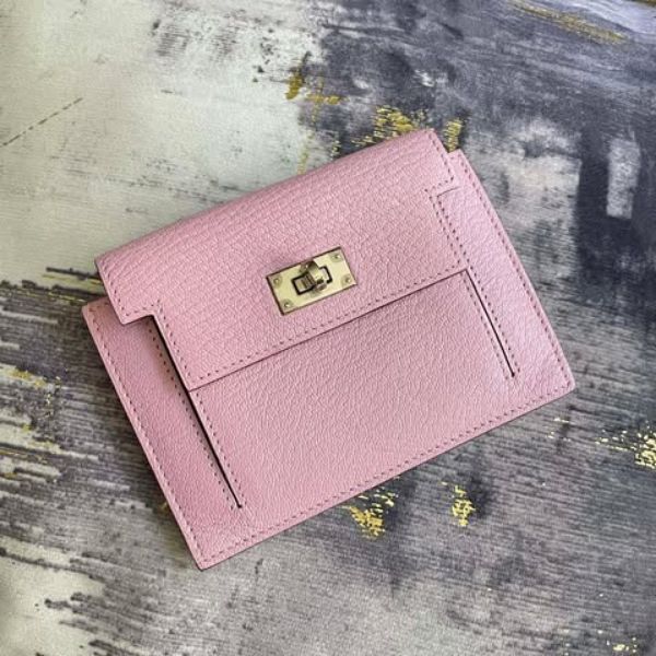 圖片 Hermes 錦葵紫銀釦Kelly pocket 