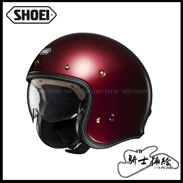 圖片 SHOEI J.O+ GARNET METALLIC 總代理公司貨 3/4 復古帽 JO J.O