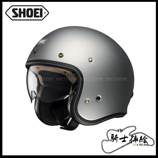 圖片 SHOEI J.O+ 消光灰 總代理公司貨 3/4 復古帽 安全帽 內墨片 JO J.O