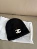 圖片 「M.Y精品」 Chanel  最新 26C 黑底白字 小香 羊絨 冷帽 毛帽