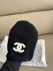 圖片 「M.Y精品」 Chanel  最新 26C 黑底白字 小香 羊絨 冷帽 毛帽
