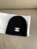 圖片 「M.Y精品」 Chanel  最新 26C 黑底白字 小香 羊絨 冷帽 毛帽