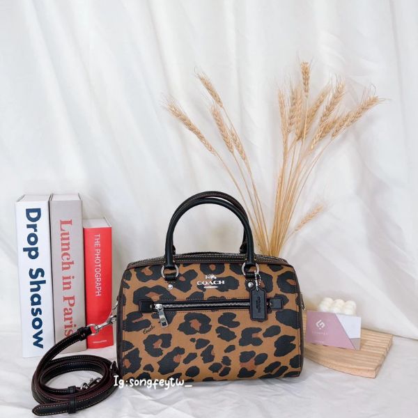 圖片 Coach 限定款 豹紋 微笑波士頓