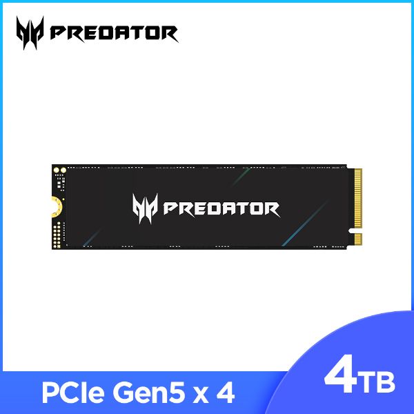 圖片 宏碁 Acer Predator GM9 4TB/Gen5/讀14500M/寫11000/TLC 單面設計 【五年保】
