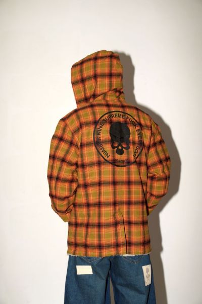 Supreme x Number Nine FW25 Week16 Faux Shearling Hooded Coat