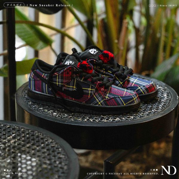 NICEDAY 代購 Nardwuar x Nike Dunk Low SB "Tam O' Shanter Hat" 蘇格蘭 格紋 拼接 聯名 II1493-600