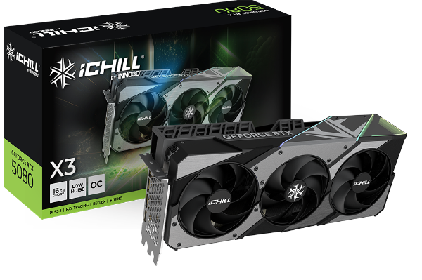 圖片 INNO3D RTX5080 iChill X3 V2(2715MHz/34cm/ARGB三風扇/註冊五年)