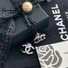 圖片 CHANEL 25P 暗紋字母LOGO雙C耳環