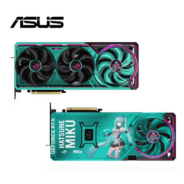 圖片 華碩 ROG-ASTRAL-RTX5080-O16G-MIKU-W (HATSUNE MIKU 初音聯名版)