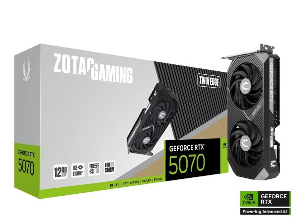圖片 ZOTAC RTX5070 Twin Edge(2512MHz/24cm/雙風扇/註五年)