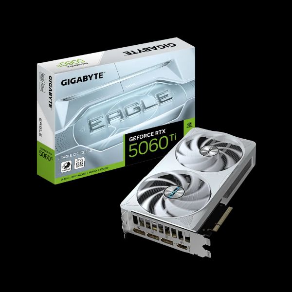 圖片 技嘉 RTX5060Ti EAGLE OC ICE 16G冰魄白(2617MHz/22cm/雙風扇/註五年)