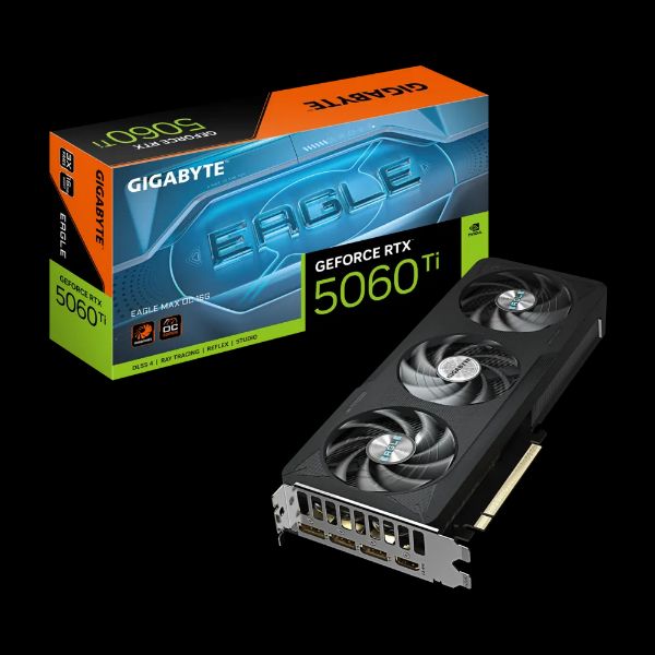圖片 技嘉 RTX5060Ti EAGLE MAX OC 16G(2617MHz/28cm/三風扇/註冊五年保