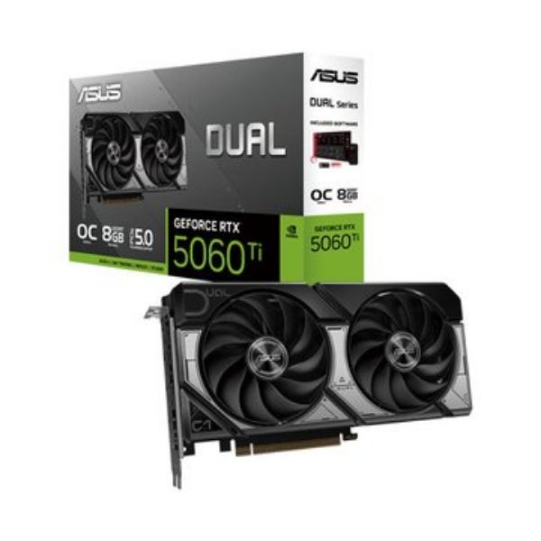 圖片 華碩 DUAL-RTX5060TI-O8G(2632MHz/23cm/雙風扇/註冊四年保)
