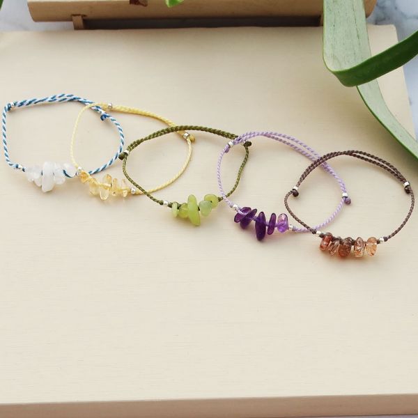 圖片 【水晶蠟繩系列】蓋亞的碎片系列2|極細蠟繩手鍊