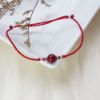 圖片 【水晶蠟繩系列】硃砂 |化太歲x防小人 極細蠟繩手鍊 | 大員囡仔