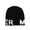 圖片 MONCLER 經典品牌英文字母LOGO羊毛帽 (黑色)