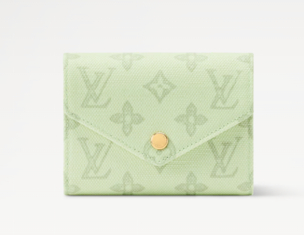 圖片 《在台現貨最低特價 》Louis Vuitton LV 紀念版Monogram130周年 三折短夾 綠色