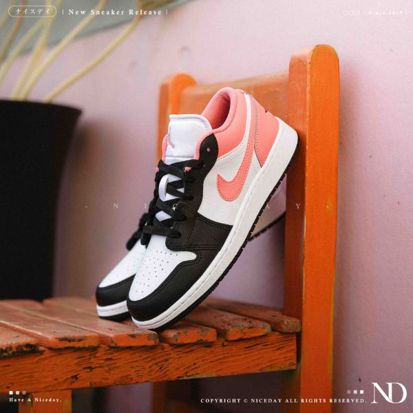 NICEDAY 代購 Air Jordan 1 Gs 黑粉 粉 亮粉 桃粉 553560-025