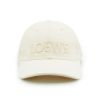 圖片 Loewe 標誌刺繡帆布棒球帽(米白)