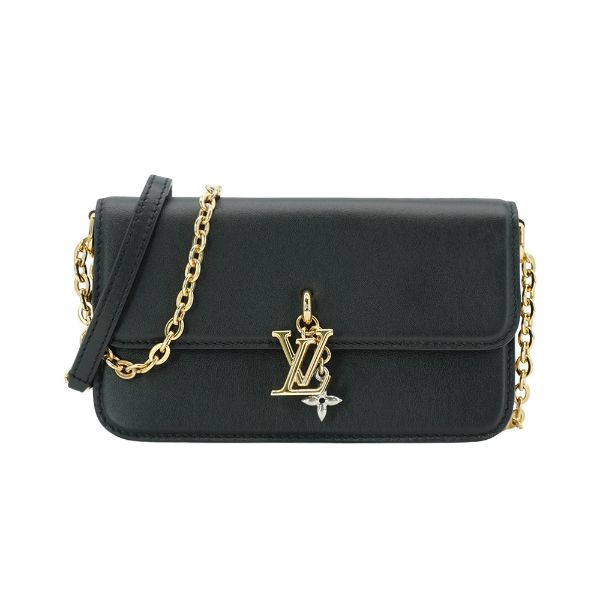 圖片 Louis Vuitton 展示品 Bloom 牛皮金鍊Woc斜背包(M14564-黑)