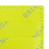 圖片 Balenciaga 展示品 滿版logo牛皮卡夾(螢光黃)