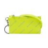 圖片 Balenciaga 展示品 滿版logo牛皮可掛式拉鍊卡包(螢光黃)