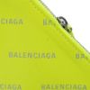 圖片 Balenciaga 展示品 滿版logo牛皮可掛式拉鍊卡包(螢光黃)