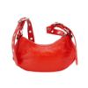 圖片 Balenciaga Le Cagole XS 鞣製小羊皮彎月側背包(671309-紅)