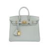 圖片 Hermes Birkin 25 Togo牛皮金釦手提包(W刻/冰川藍)
