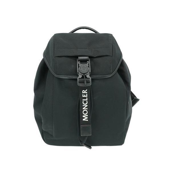 圖片 Moncler 尼龍磁吸釦束口後背包(黑)