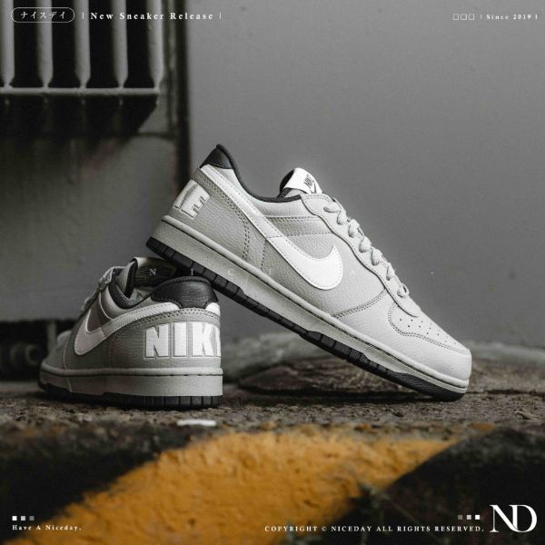 NICEDAY 現貨 NIke Big Low 大 灰白 淺灰 中性灰 灰藍 海軍藍 復古 板鞋 男鞋 355152-017
