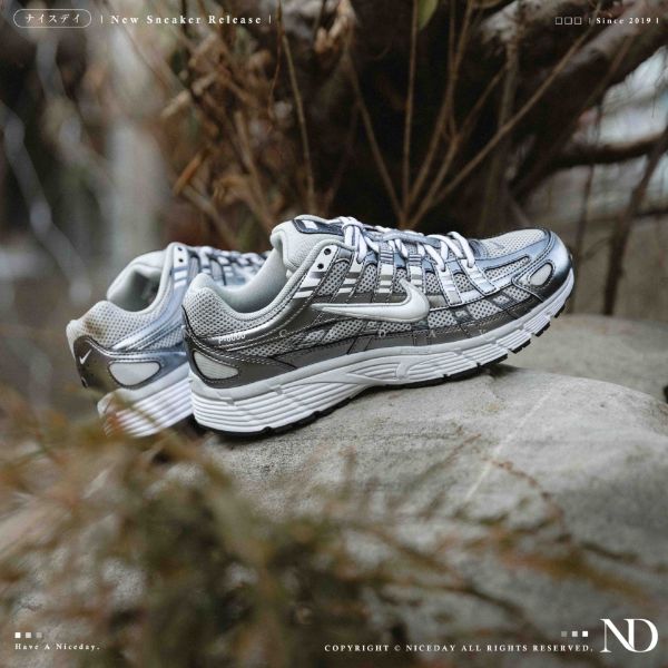 NICEDAY 現貨 Nike P-6000 銀 銀灰 銀色 未來 科技 復古 女鞋 IO3496-001