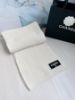 圖片 「M.Y精品」 Chanel 小香 圍巾 AA9552 奶油白-「加厚款」100%喀什米爾羊毛