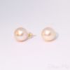 圖片 【ISOWA】金秋 12.2mm 南洋金 天然珍珠 耳環 18K金耳針
