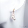 圖片 【ISOWA】拾穗 6-7.5mm AKOYA珍珠 天然珍珠 垂墜耳環 18K金耳針