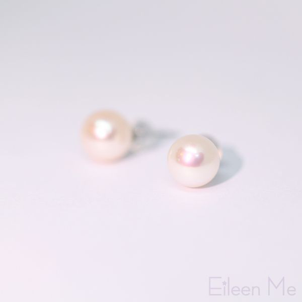 圖片 【ISOWA】菊香 8.5mm AKOYA珍珠 天然珍珠 耳環 18K金耳針