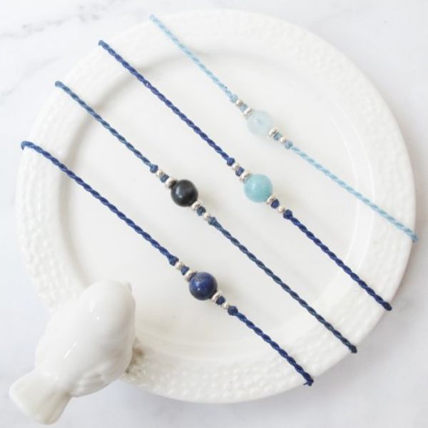 圖片 【水晶蠟繩系列】6mm水晶 2 | 正能量極細蠟繩手鍊 | 大員囡仔