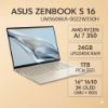 圖片 ASUS Zenbook S 16 UM5606KA-0022W350H 暖煦白 華碩AI時尚極致OLED筆電/Ryzen AI 7 350/24GB LPDDR5X/1TB PCIe/16吋 16:10 3K OLED/W11🎈送保護套/滑鼠墊/鍵盤膜🎈