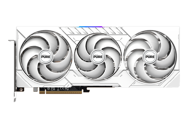 圖片 藍寶石 極地 PURE RX9070GRE GAMING OC 12GB(2920MHz/32cm/三風扇/三年保/白)金屬背板