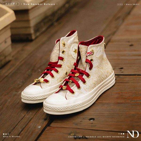NICEDAY 現貨 Converse Chuck Taylor 70 CNY 白 白金 馬年 新年 春節 帆布鞋 A19072C