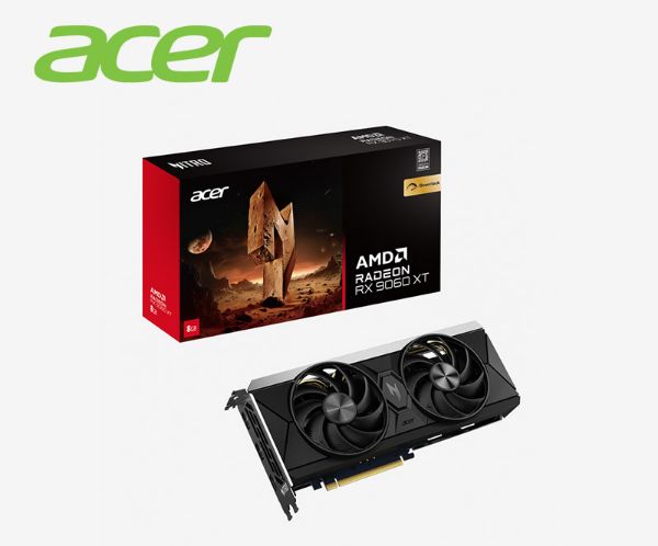 圖片 Acer Nitro RX9060XT OC 8GB(3320MHz/27cm/雙風扇/三年保固)