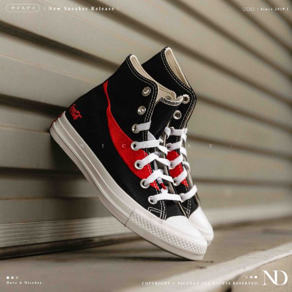 NICEDAY 現貨 CONVERSE x COCA-COLA 聯名款 ALL STAR 黑 可口可樂 可樂 高筒 帆布鞋 A18435C