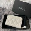 圖片 Chanel 白金荔枝拉鏈零錢卡包