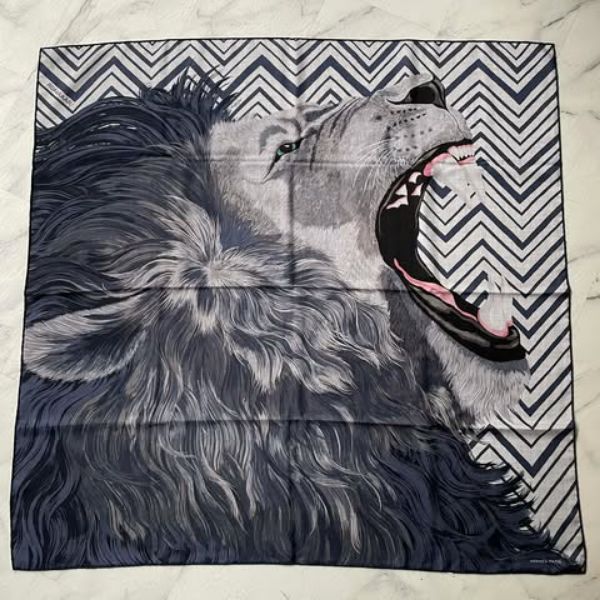 圖片 Hermes Roaaaar 獅子方巾