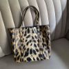 圖片 巴黎世家豹紋字母tote bag