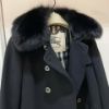 圖片 Burberry 狐狸毛經典羊毛大衣