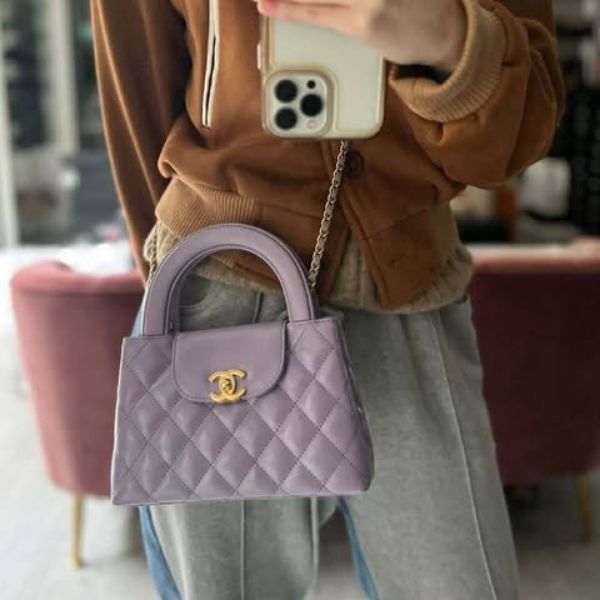 圖片 Chanel 24p星黛露紫限定色kelly nano 