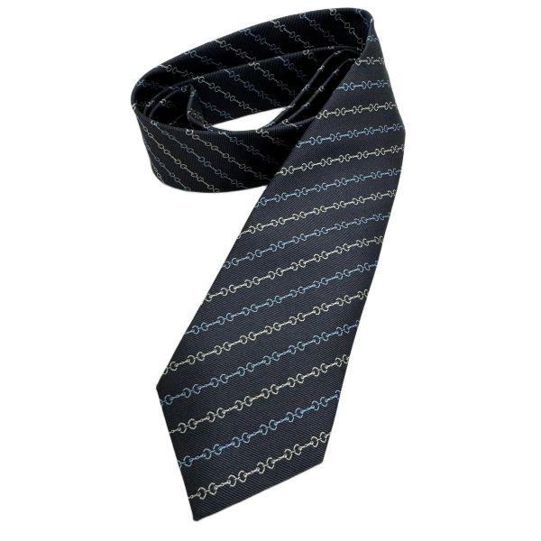 圖片 【GUCCI】男士絲綢藍色緹花logo領帶 -  8357574E009 4269