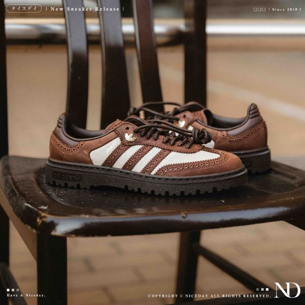 NICEDAY 代購 Adidas Originals Samba WTR Brown 棕色 摩卡 咖啡 德訓鞋 小花 KI6276